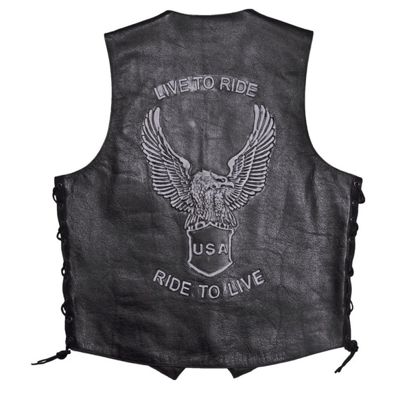 AMERICAN RIDER ⭐️ leather vest - Picture 1 of 10